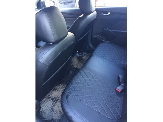 Авточехлы на Hyundai Solaris 2