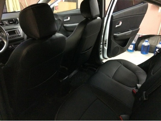 Каркасные авточехлы на KIA Rio 3